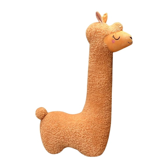 LeeQinersw Cute Little Sheep Doll Animal Plush Padding Novelty Alpaca Stuffed Pillow Alpaca brown