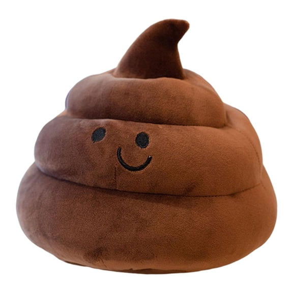 LeeQinersw Cute Poop Plush Toy Cuddle Huggable Cushion Emoticon Stuffed Doll for Sofa Decor Brown