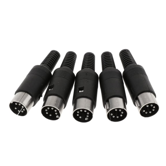 LeeQinersw DIN 3 4 5 6 7 Male Plug with Handle Socket DIN Audio Wire Connector DIN for 7 7 Pin