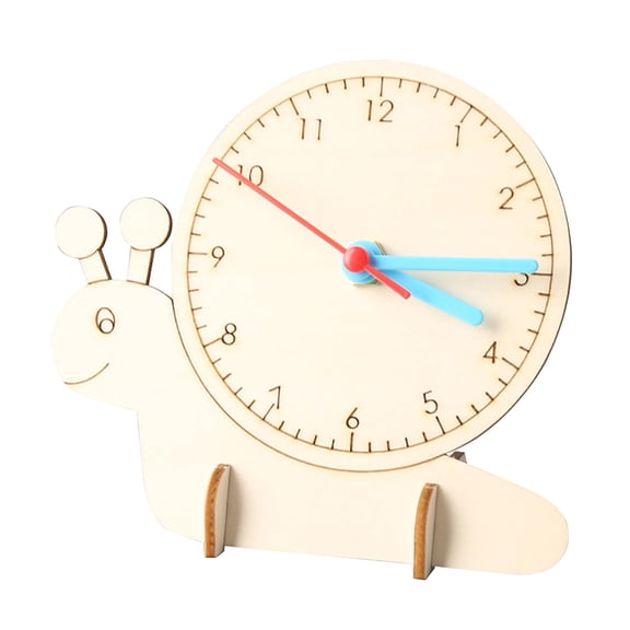 LeeQinersw DIY Clock Model DIY Wooden Science Experiment Model Kits 3D Puzzles for Teaching style c