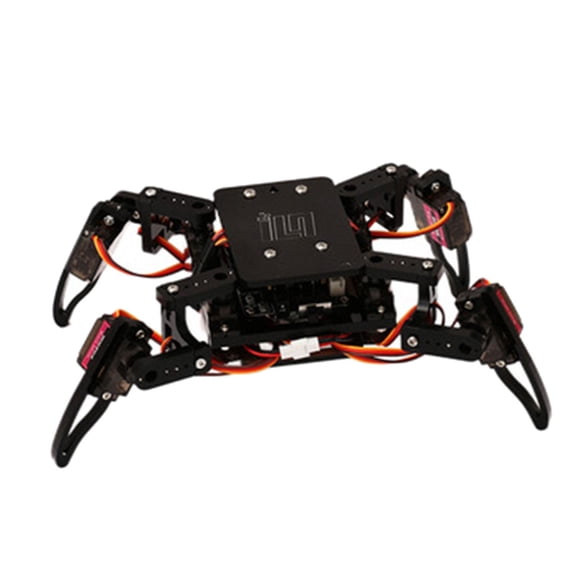 LeeQinersw DIY Quadruped Robot Kits Scientific Building Kits Portable Programming Robot Toy