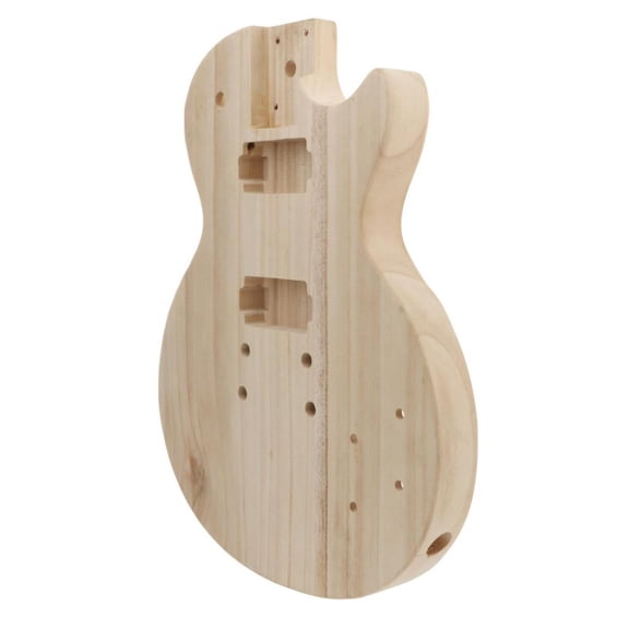 LeeQinersw DIY Unfinished Guitar Body Barrel Blank Maple Wood Guitar Handcrafts Replacement