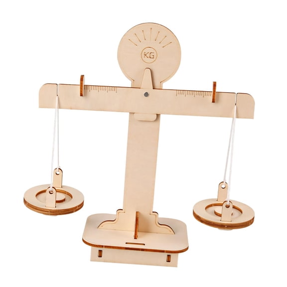 LeeQinersw DIY Wooden Balance Scale Kit Math Balance Beam Science Crafts Projects Wooden