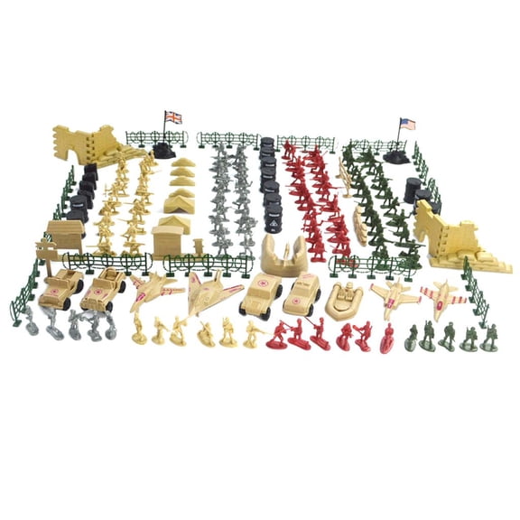 LeeQinersw Deluxe Army Men Action Figures Soldier Statue 26 Pieces Set, Home Office Send