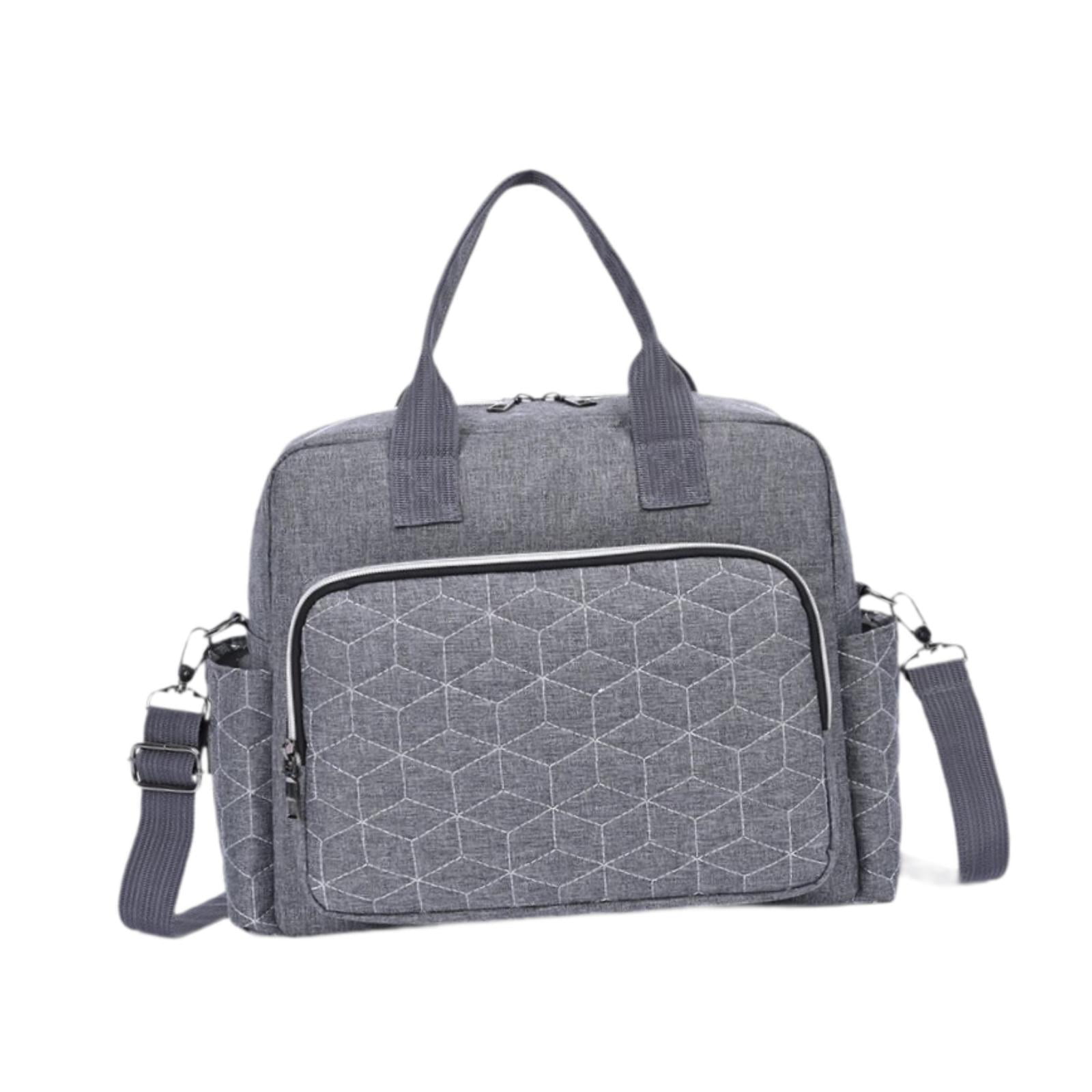 LeeQinersw Diaper Bag Diaper Bag Multifunctional Baby Essentials Waterproof Handbag for Mom gray