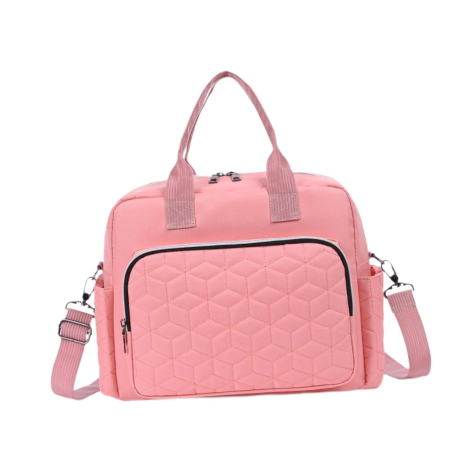 LeeQinersw Diaper Bag Diaper Bag Multifunctional Baby Essentials Waterproof Handbag for Mom pink