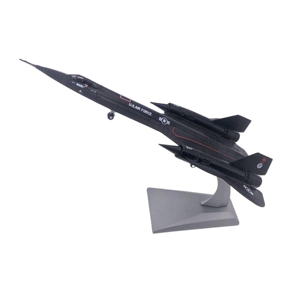LeeQinersw Diecast 1/144 Blackbird SR-71A Fighter with Stand Collection Gift Plane Kids toy