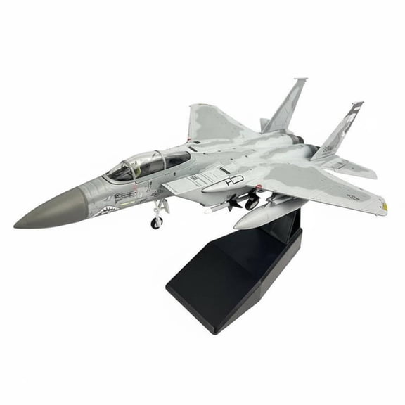 LeeQinersw Diecast F-15 Eagle Jet Model Aircraft 13cm Wingspan with Stand Static Display for Enthusiast Office Decor