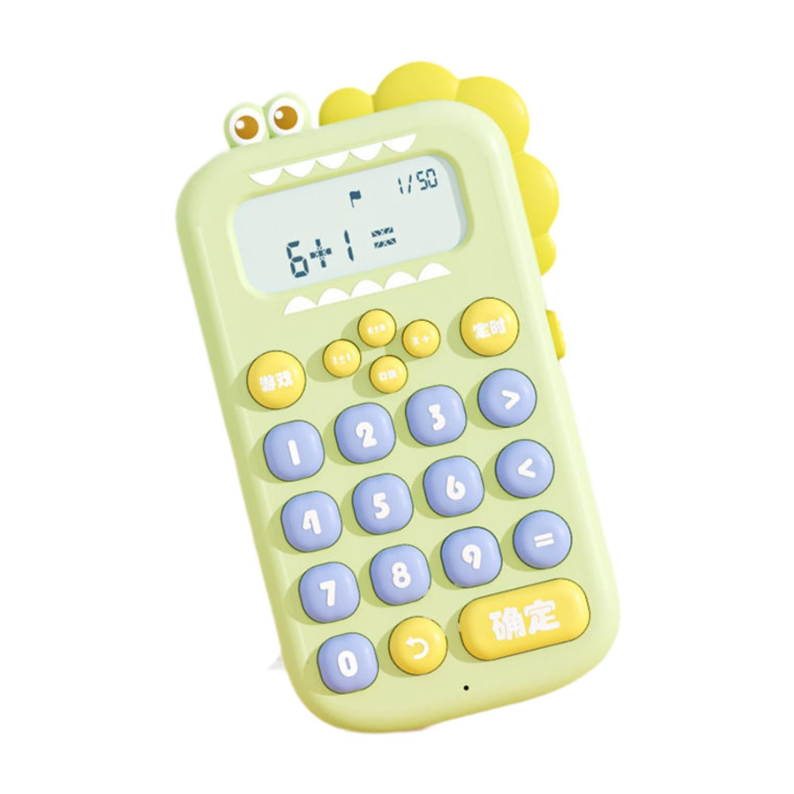 LeeQinersw Dinosaur Calculator Office Desktop Calculator Teaching Aids Intelligent Learning Green
