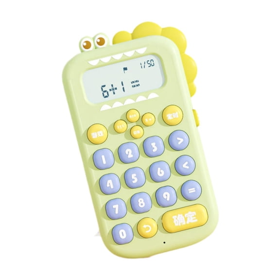 LeeQinersw Dinosaur Calculator Office Desktop Calculator Teaching Aids Intelligent Learning Green
