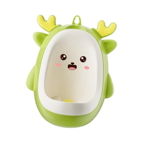 LeeQinersw Dinosaur Standing Potty Trainer Urinal Children Potty Urinal with Aiming Target, green