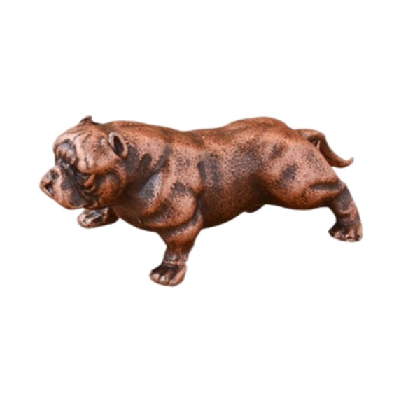 LeeQinersw Dog Figurine Collectibles Sturdy Miniature Sculpture for Table Showcase Home Bronze
