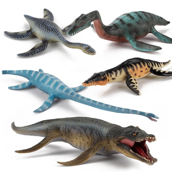 LeeQinersw Dolity 5x Realistic Swimming Marine Dinosaur Model Action Figures Set Collection