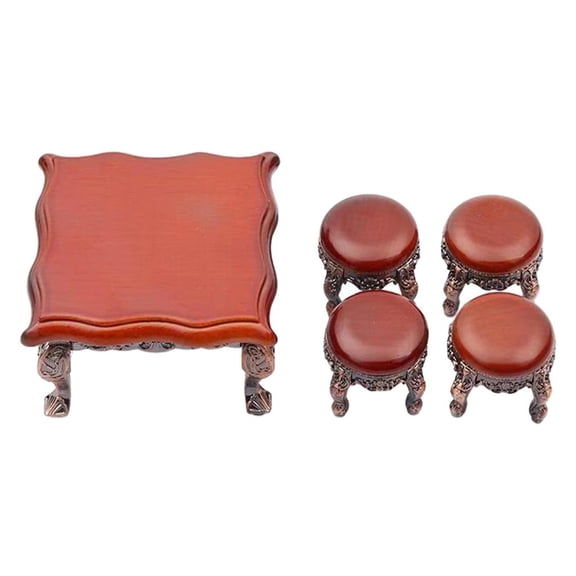 LeeQinersw Dolity Dollhouse Decoration Accessories 1:12 Dollhouse Miniature Furniture Table