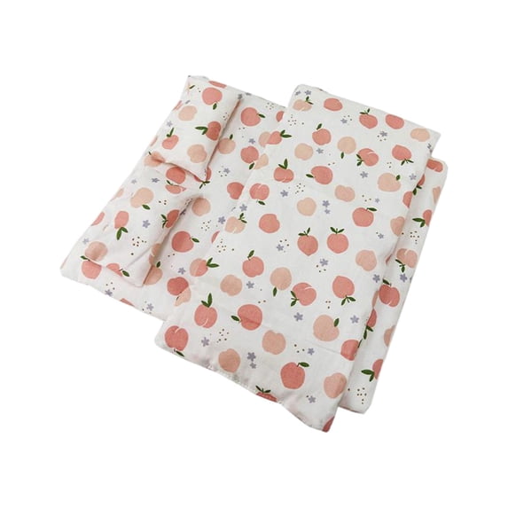 LeeQinersw Doll Bedding Accessories Include Mattress Quilt Pillow for Doll Bunkbeds 10-25cm white