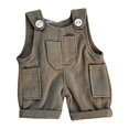 thumbnail image 1 of LeeQinersw Doll Clothes Romper Doll Outifits Soft for Little Girls Detachable Stylish Gifts Gray, 1 of 9