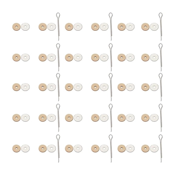 LeeQinersw Doll Joint Connectors,Cotter Pin Joints,Lightweight,Wood,Rotatable,Handmade,Doll Joints Accessories Fibreboard disks for Bear