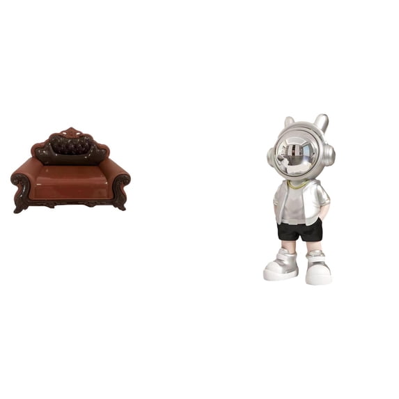 LeeQinersw Doll Miniature Sofa Dollhouse Furniture European Sofa Model Decor Desktop Figurine Astronaut Statue Shelf Crafted From Resin with Unique Styling Suita