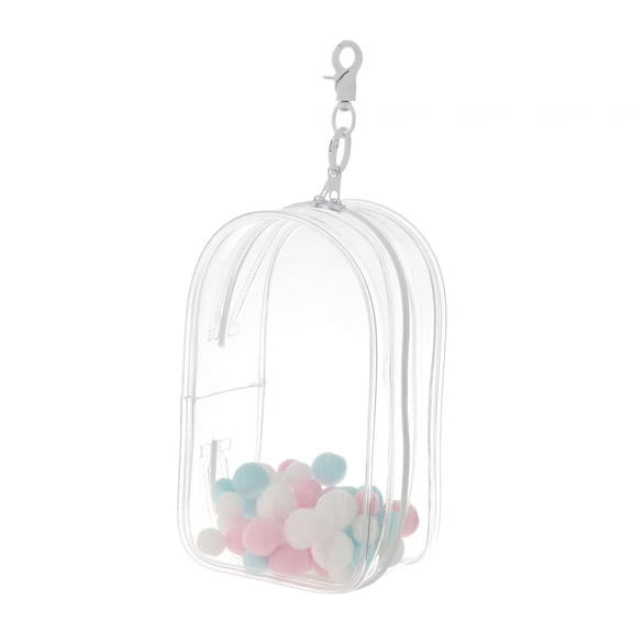 LeeQinersw Doll Storage Pouch Small Doll Storage Bags Action Figure Display Bag Clear Display Case for Figures Portable PVC Zipper Closure Dustproof Organizer Su