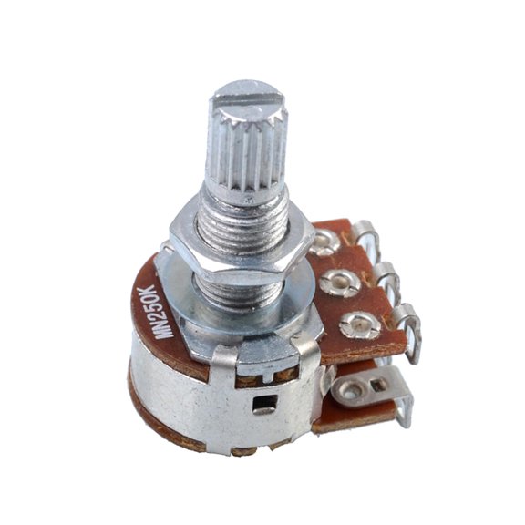 LeeQinersw Double Balance Potentiometer Knurled Stalk Durable volume Control Pots Accessory MN250K