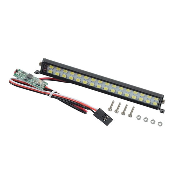 LeeQinersw Double-Row LED Light Bar Roof Lamp Fit for SCX10 90046 1/10 Scale RC Crawler Car 102mm L universal