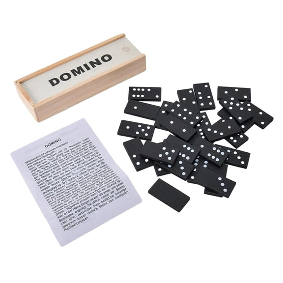 LeeQinersw Double Six Domino Set Dominoes Travel Playset for Party Favors Traveling Holiday
