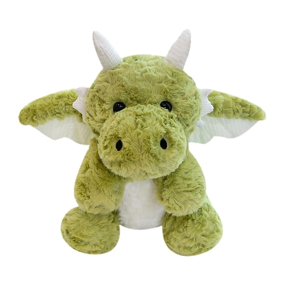LeeQinersw Dragon Plush Toys with Wing Soft Cartoon Flying Dragon Pillow Doll for Baby Home Green