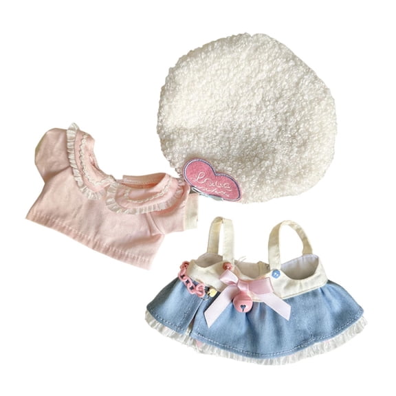 LeeQinersw Duck Plush Clothes Doll Dress Set DIY Stylish Photo Props Costumes for 15cm Doll