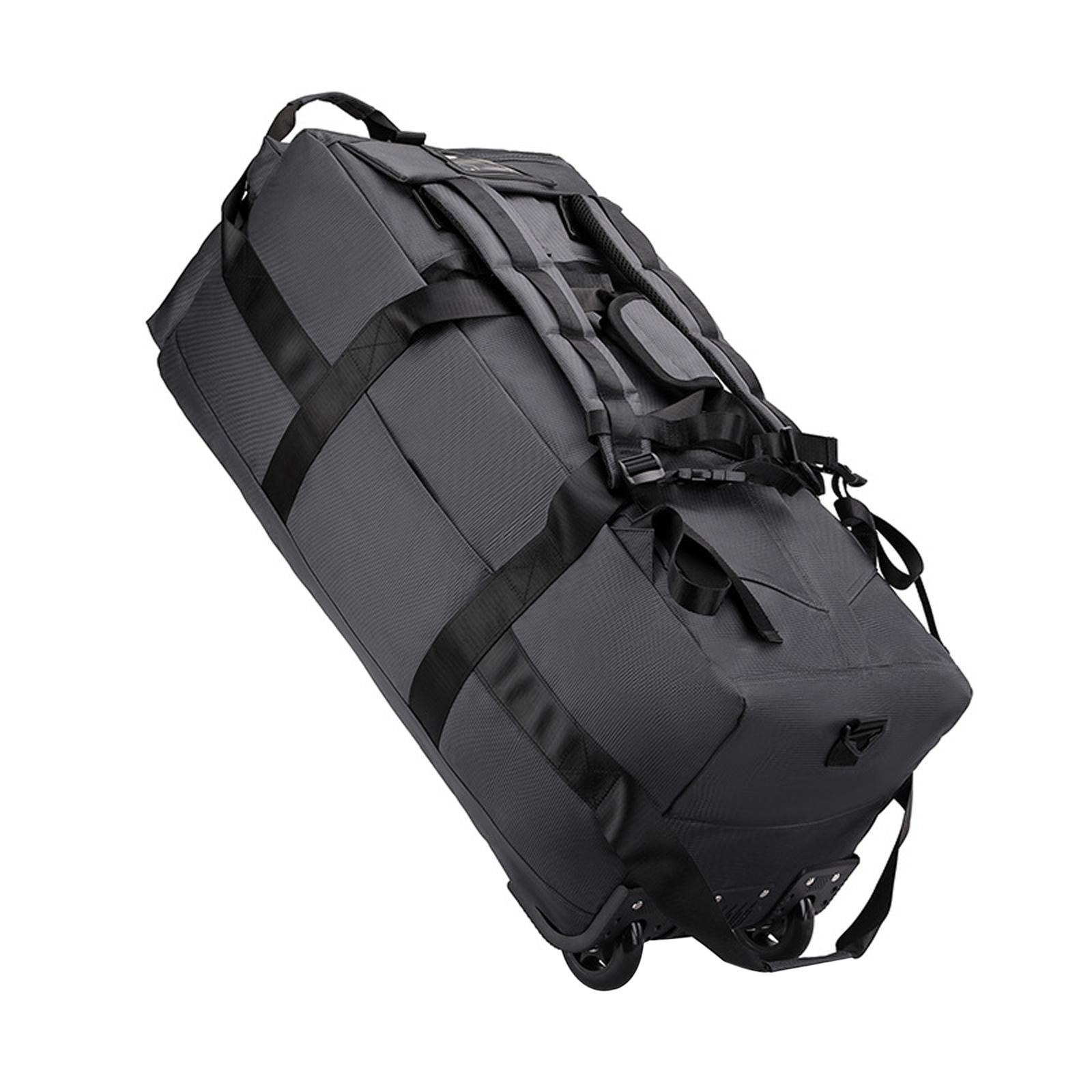 LeeQinersw Duffel Bag with Wheels Backpack for Business Trip Camping Storage Bag Sports Gray