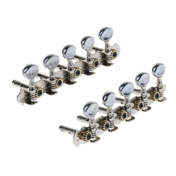 LeeQinersw Durable 5R5L Metal String Tuning Pegs Machine Heads DIY String Guitar Parts,