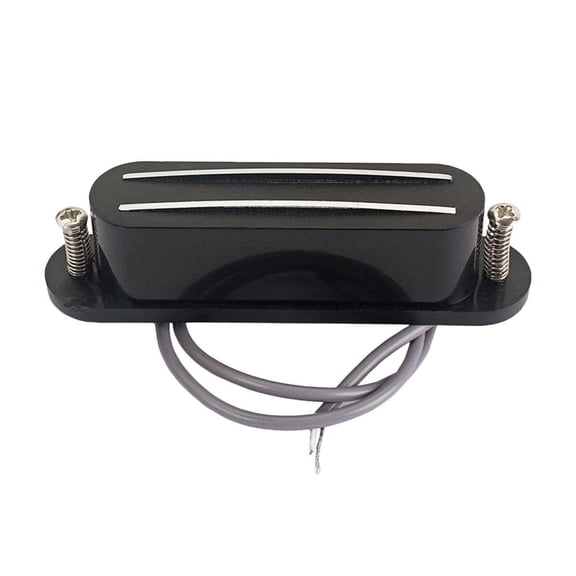 LeeQinersw Durable Dual Hot Rail Humbucker Pickup Black for Mandolin/Cigar Box Guitar DIY