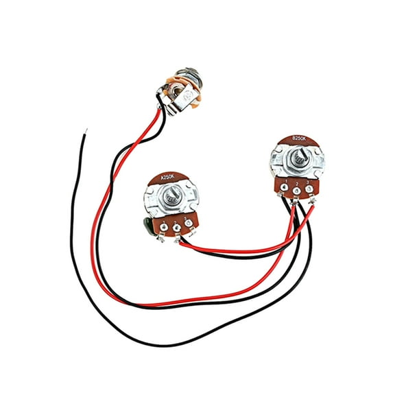 LeeQinersw Electric 250K Potentiometer Upgrade Accessories Amp Volume 1V1T Jack for Replace