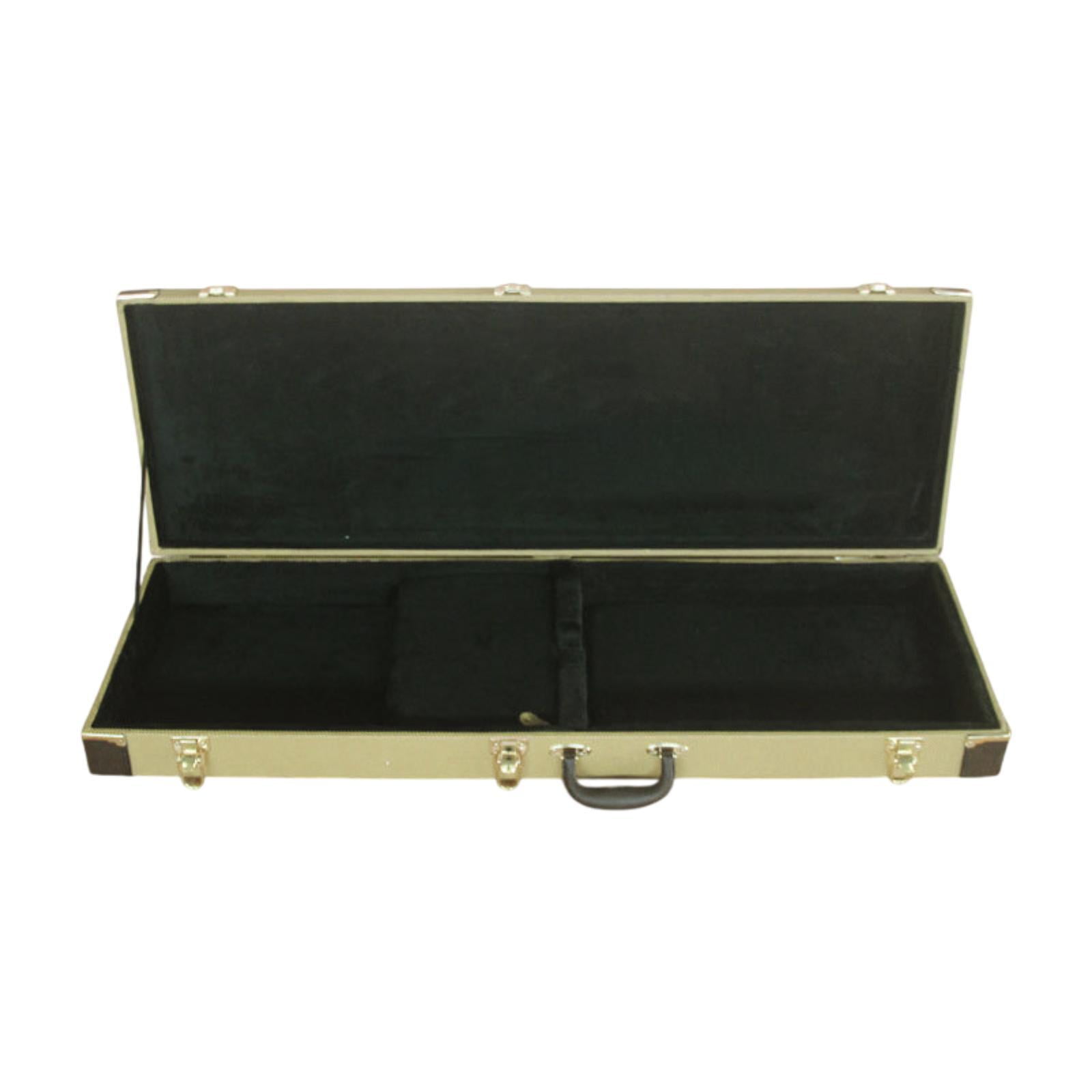 LeeQinersw Electric Bass Case Locking Latch Dustproof with Handle Hard Shell Black Lining