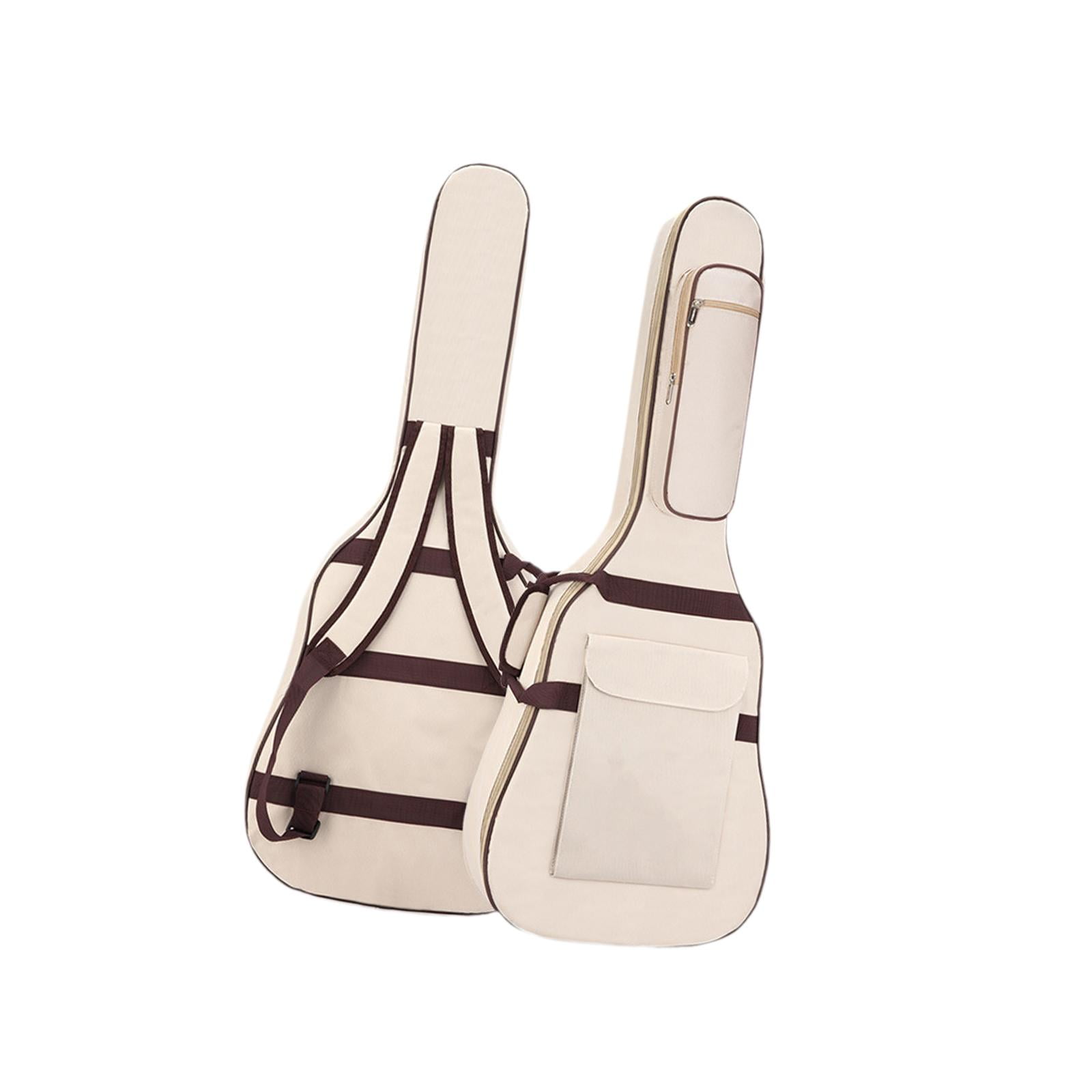 LeeQinersw Electric Gig Bag Guitar Case with Carrying Handle Music Accessories Professional Beige
