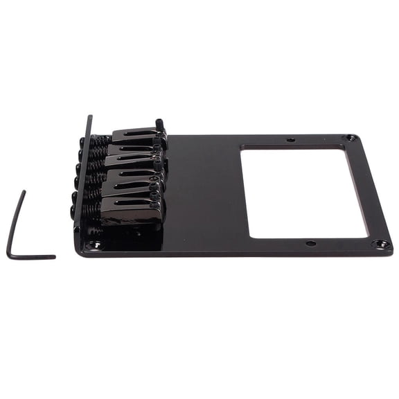 LeeQinersw Electric Guitar Bridge 6 Square Saddle for TL Guitar Humbucker Black Durable