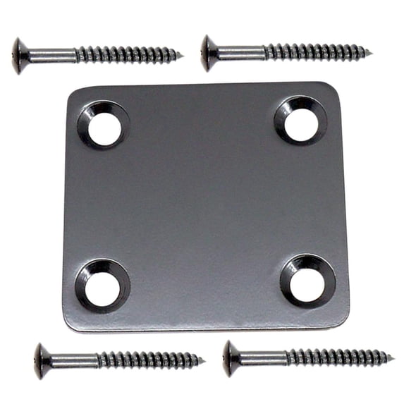 LeeQinersw Electric Guitar Neck Plate Screw Blackfor TL Fernsehsender ST Guitar Neck Joint