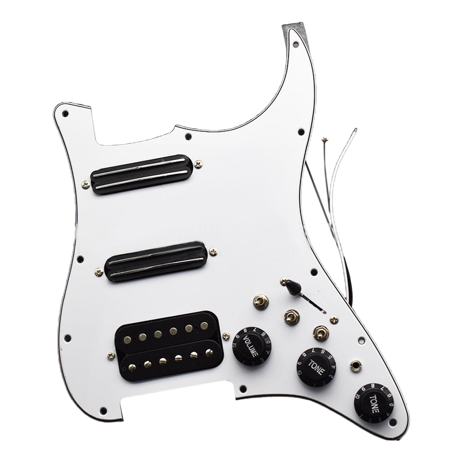 LeeQinersw Electric Guitar Pickguard DIY Hardware Pre-Wired Backplate for Acoustic Electric With 3.5 socket