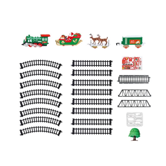 LeeQinersw Electric Train Set Model Trains with Train Sound, Lights and Smokes Decoration
