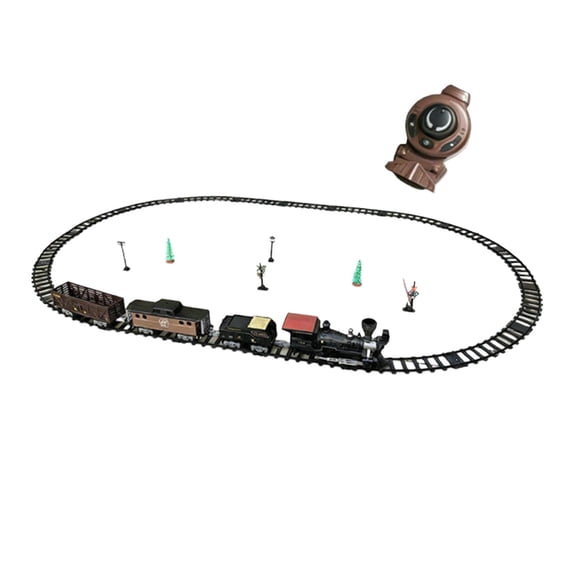 LeeQinersw Electric Train Toy Classic Toy Train Set Realistic Birthday Gifts with Sound and Style B