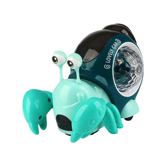 LeeQinersw Electric Walking Toy Early Learning Toy with Music and Lights Hermit Crab Infant