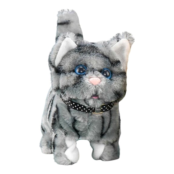 LeeQinersw Electronic Interactive Cat Stuffed Cat Pet Adorable Electronic Pet Toy for Girls