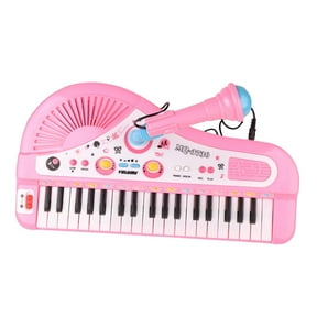 LeeQinersw Electronic Organ Electronic Piano Keyboard Multi Function Portable 37 Keys Piano Pink