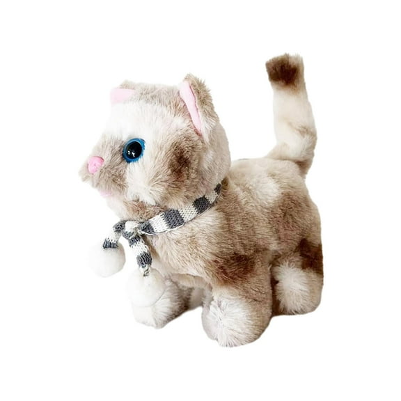 LeeQinersw Electronic Robot Cat Toys Touch Control Kitten Robotic Cat Kitty Toy Robot Cat Light Brown