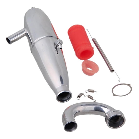 LeeQinersw Exhaust Pipe Tube 1/8 RC Car Exhaust Joint Tubing for HPI for HSP Nitro RC Buggy