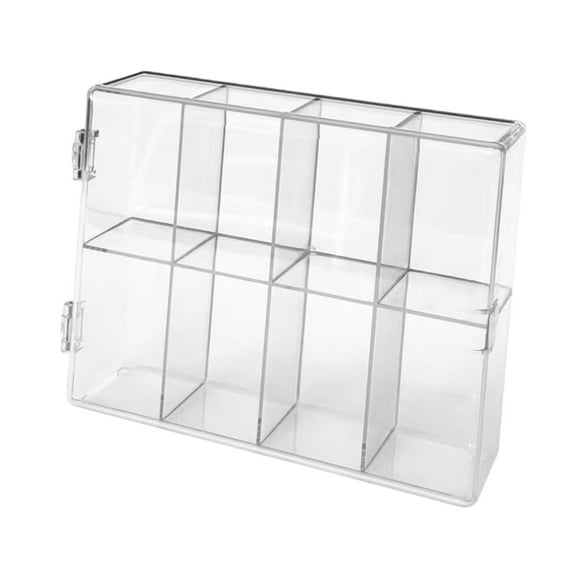 LeeQinersw Figures Display Case 8 Grid Collectible Showcase for Action Figure Mini Toys