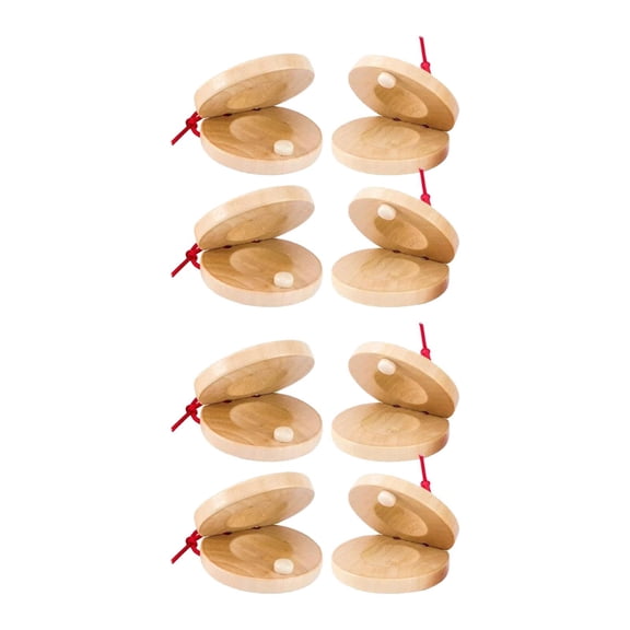 LeeQinersw Finger Castanets Early Education Toys Musical Toys Rhythm Toys Musical Castanets 8Pcs
