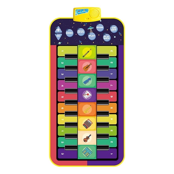LeeQinersw Floor Music Mat Blanket Carpet Musical Educational Mat Toys Learning Educational 144x70cm