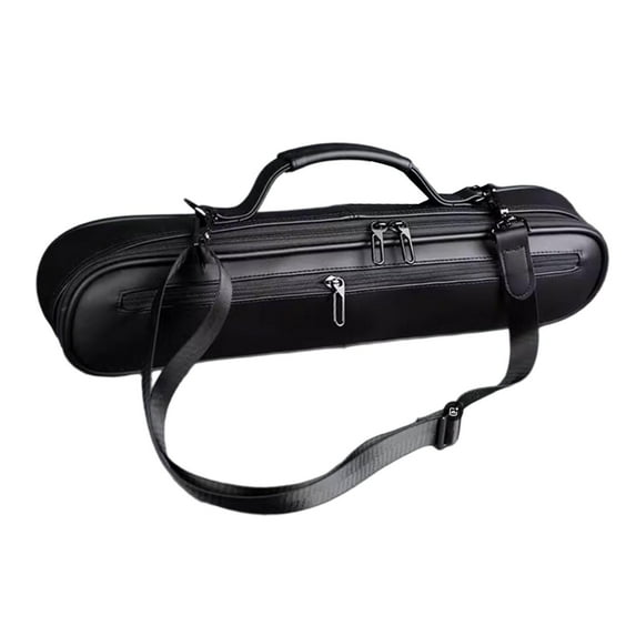 LeeQinersw Flute Carrying Bag Versatile Music Instruments Bag Adjustable Shoulder Strap black