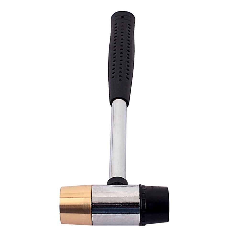 LeeQinersw Fret Hammer Giutar Luthier Hammer with UHMW/Brass Head for Fretting Guitar Black