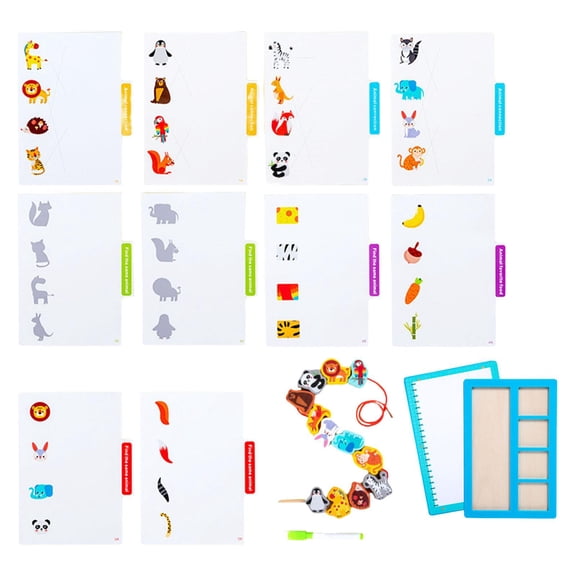 LeeQinersw Functional Matching Game Drawing Board Memory Game for Gift Interaction Activity Animal